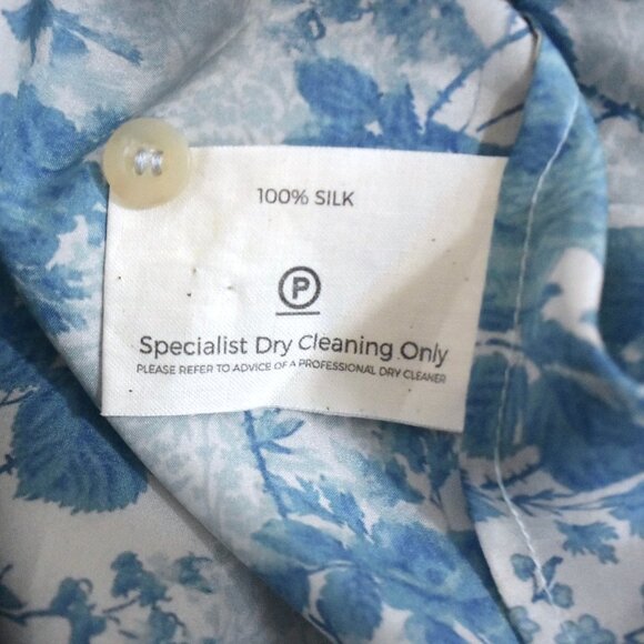 BY WALID Silk Rose Garden Shirt NWT sz M short sleeve - Picture 6 of 6